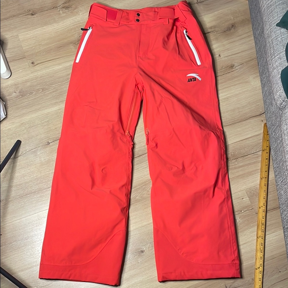 ANTA Sports Team Canada Freestyle Snowboarding/Skiing Pants. Large. Red. EUC!‎
